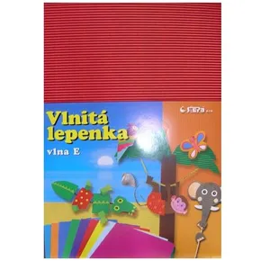Karton E-Welle 260g 34,5 x 24,5 cm egyenes-piros 10 lap